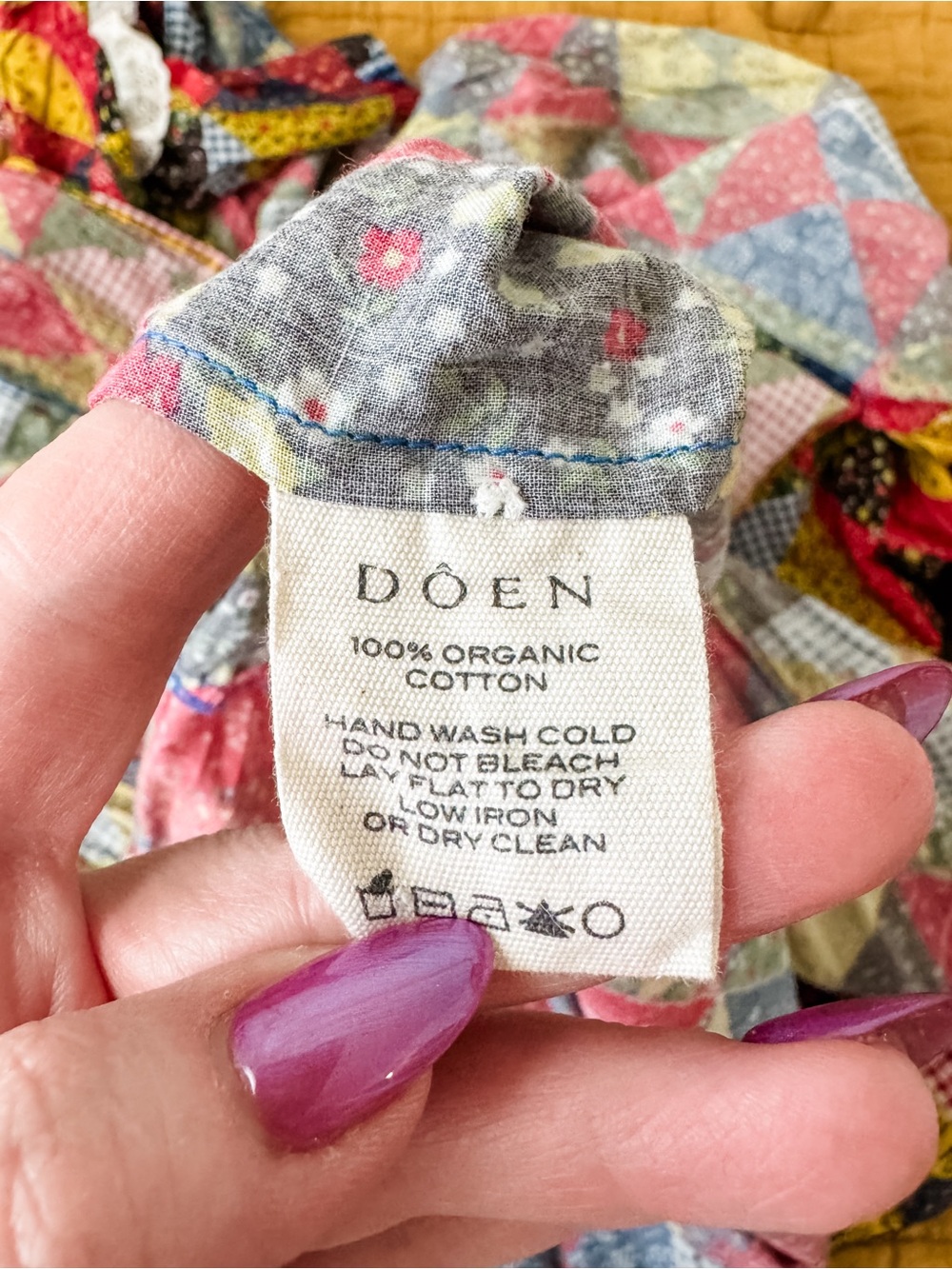Dôen Nicolette patchwork dress, size XXL - Picture 5 of 8